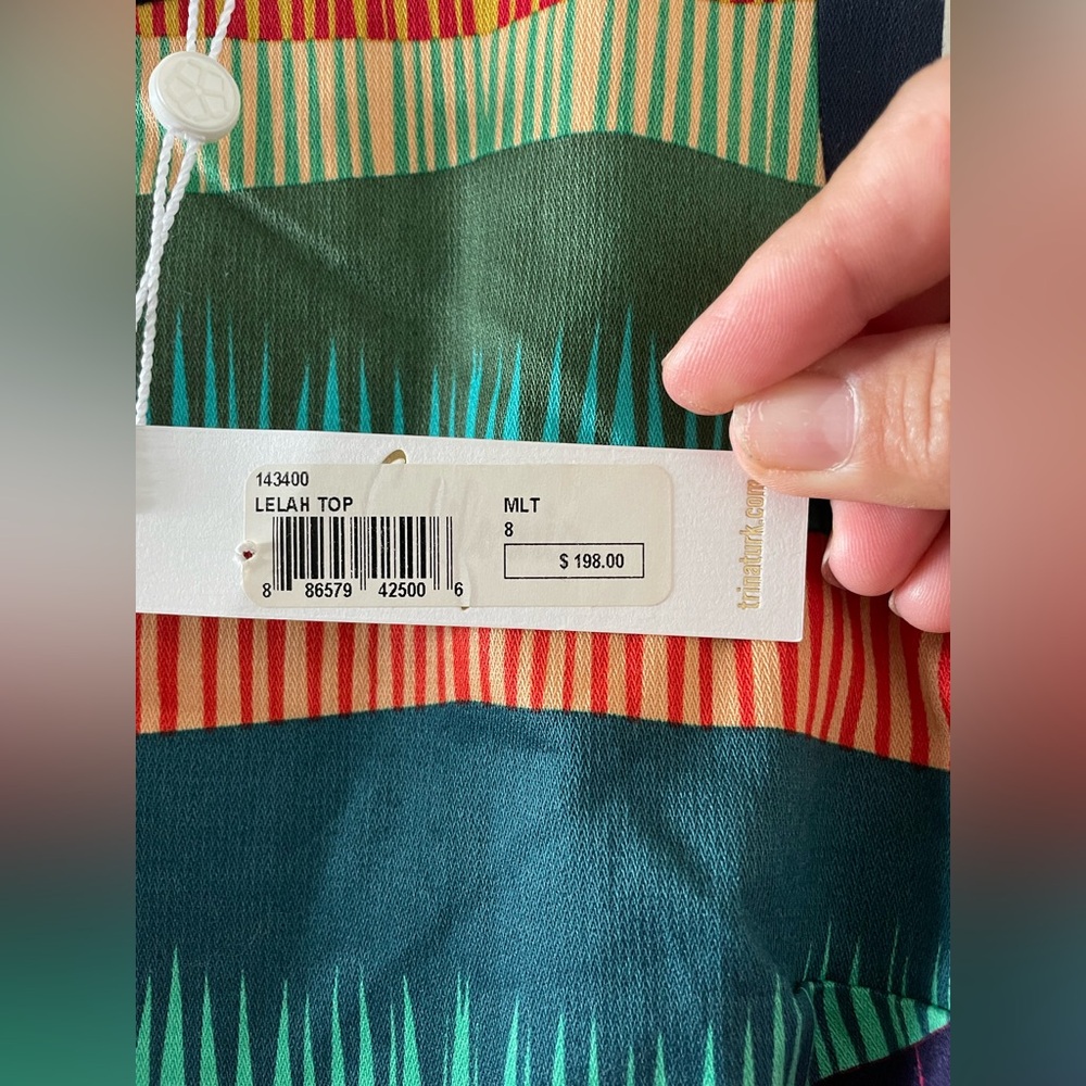 Trina Turk colorful stripped crop top - Picture 5 of 6